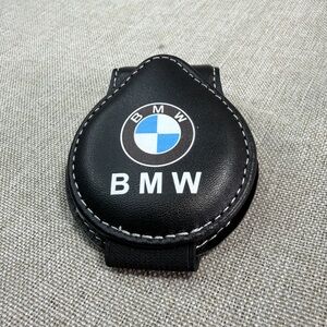 BMW Logo Black Leatherette Sunglass Holder